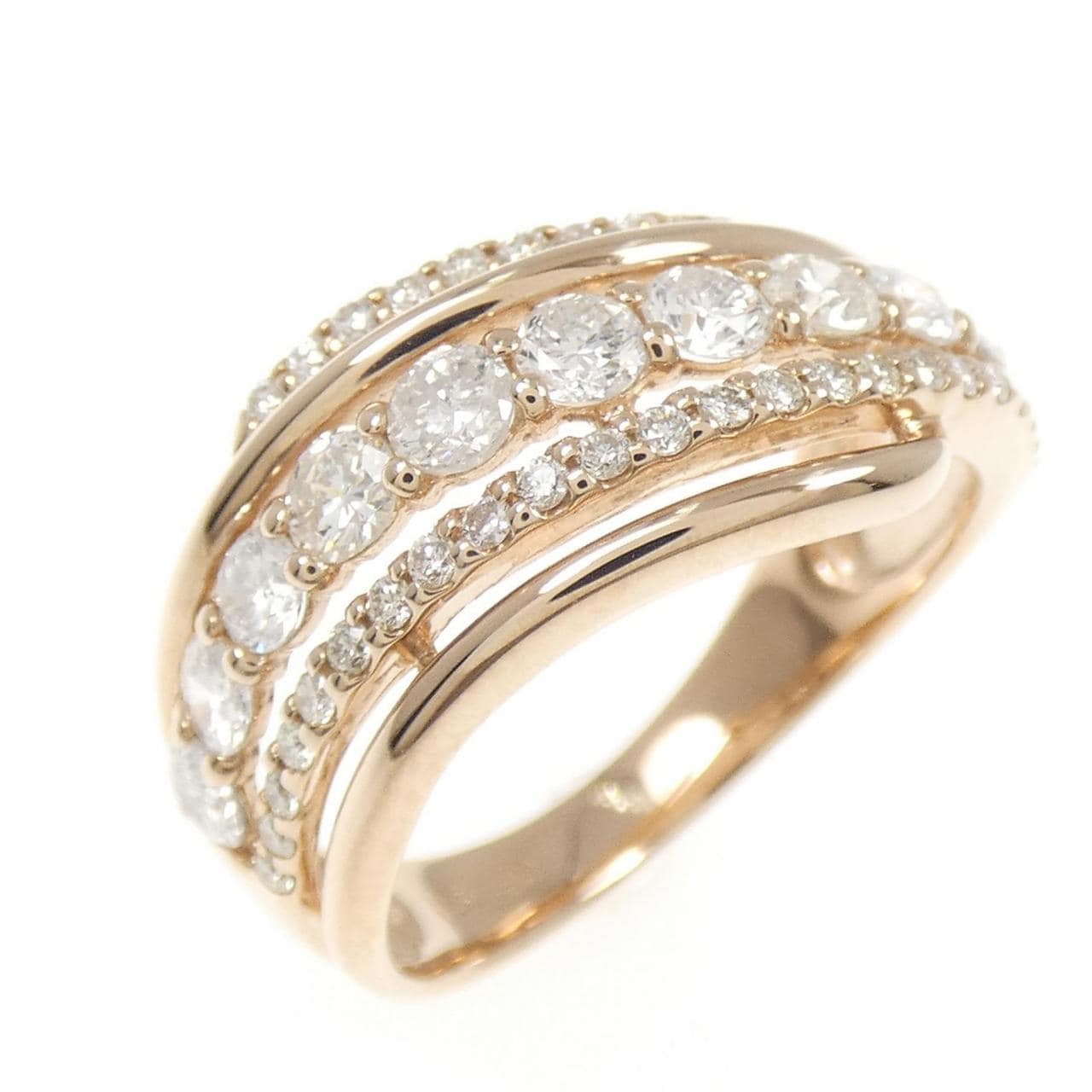 K18PG ダイヤモンド リング 1.00CT