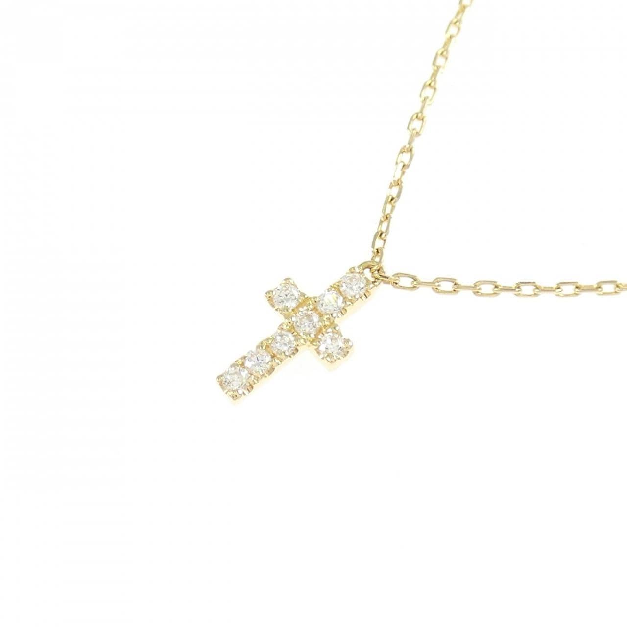 アーカー クロスパヴェ ネックレス 0.05CT