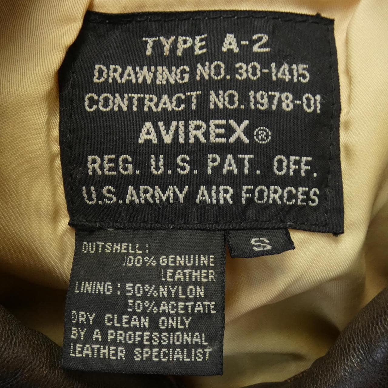 アヴィレックス AVIREX A-2 レザージャケット