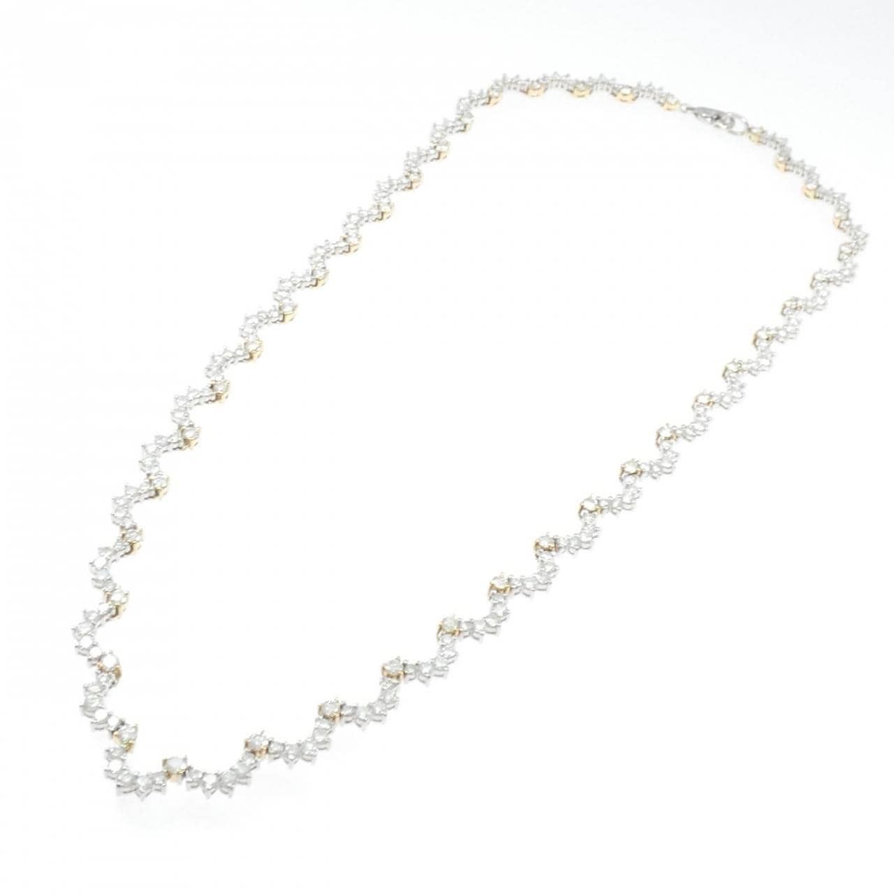 K18WG/K18YG ダイヤモンド ネックレス