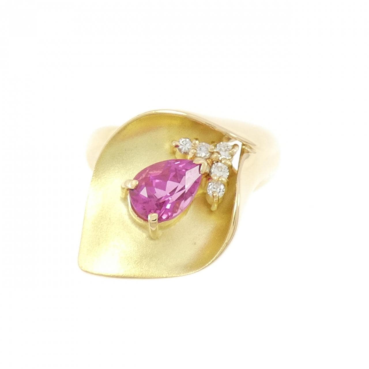 K18YG トルマリン リング 0.82CT