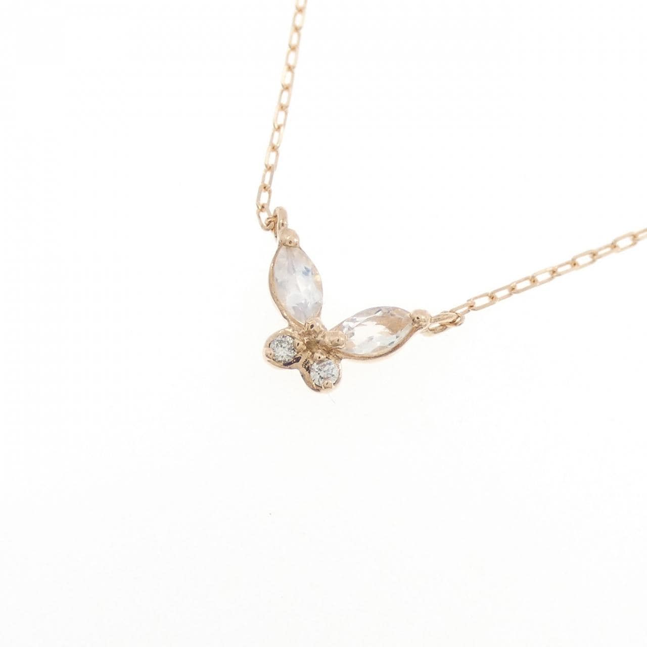 K10PG バタフライ ラブラドライト ネックレス