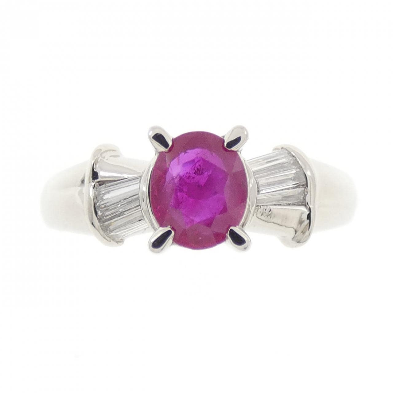 PT900 ルビー リング 0.57CT
