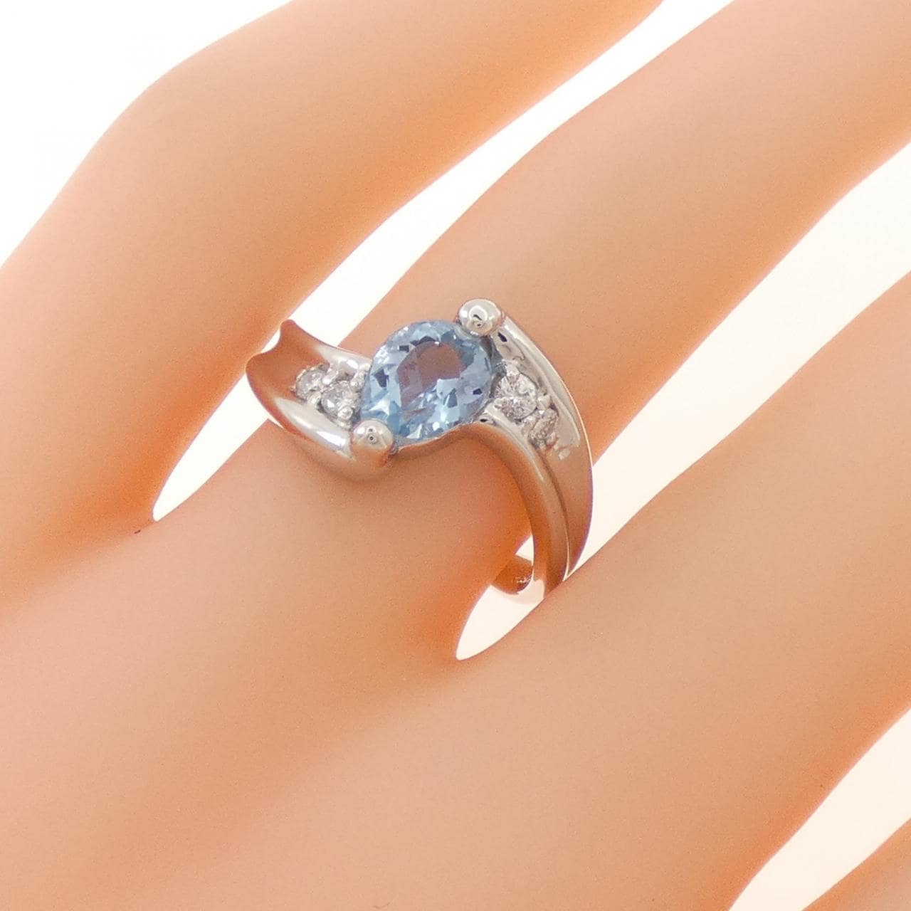 PT900 アクアマリン リング 0.85CT