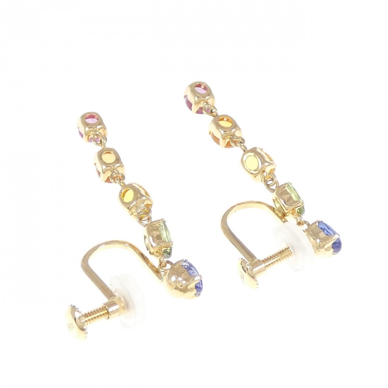 K18YG Sapphire Earrings 2.00CT