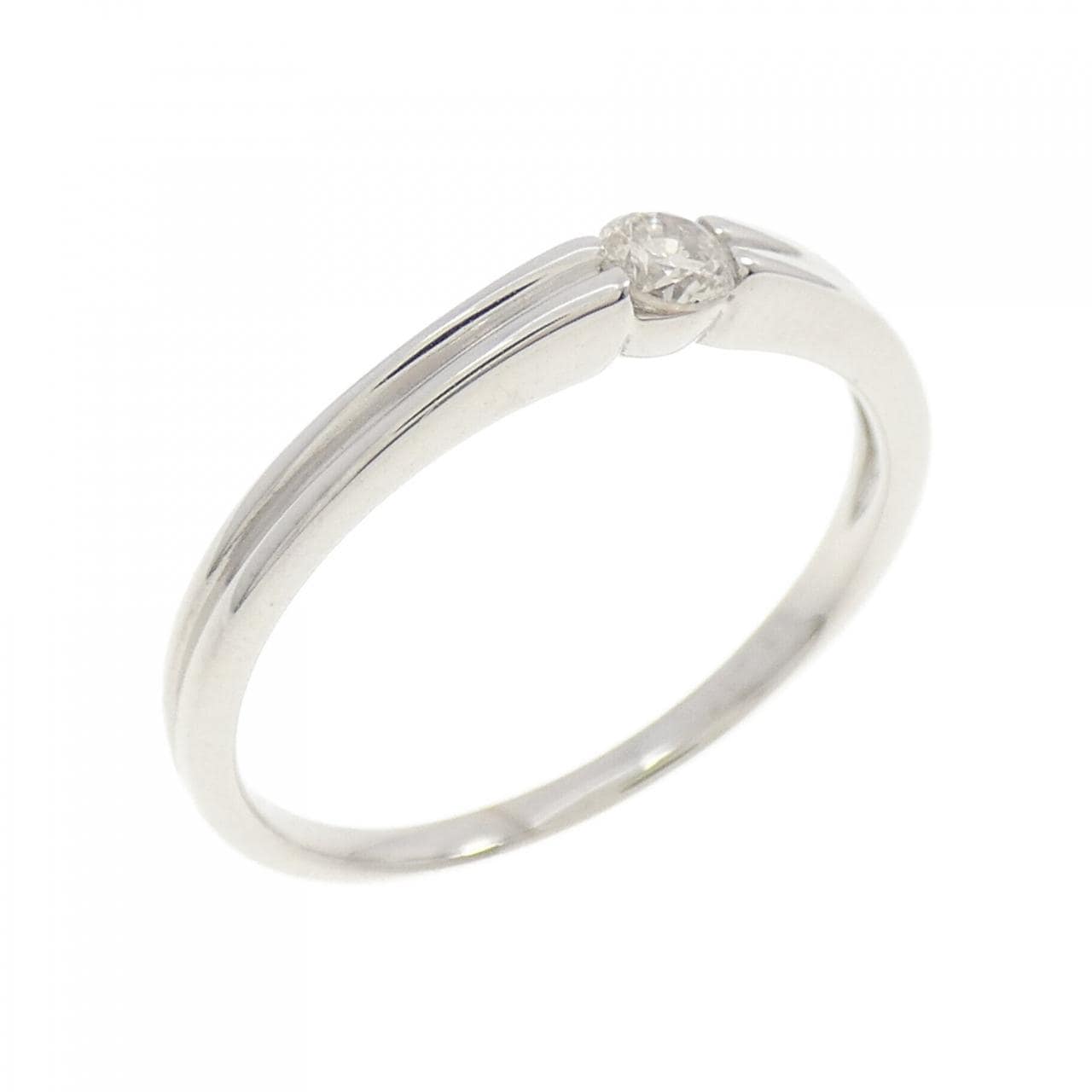K18WG ダイヤモンド リング 0.10CT
