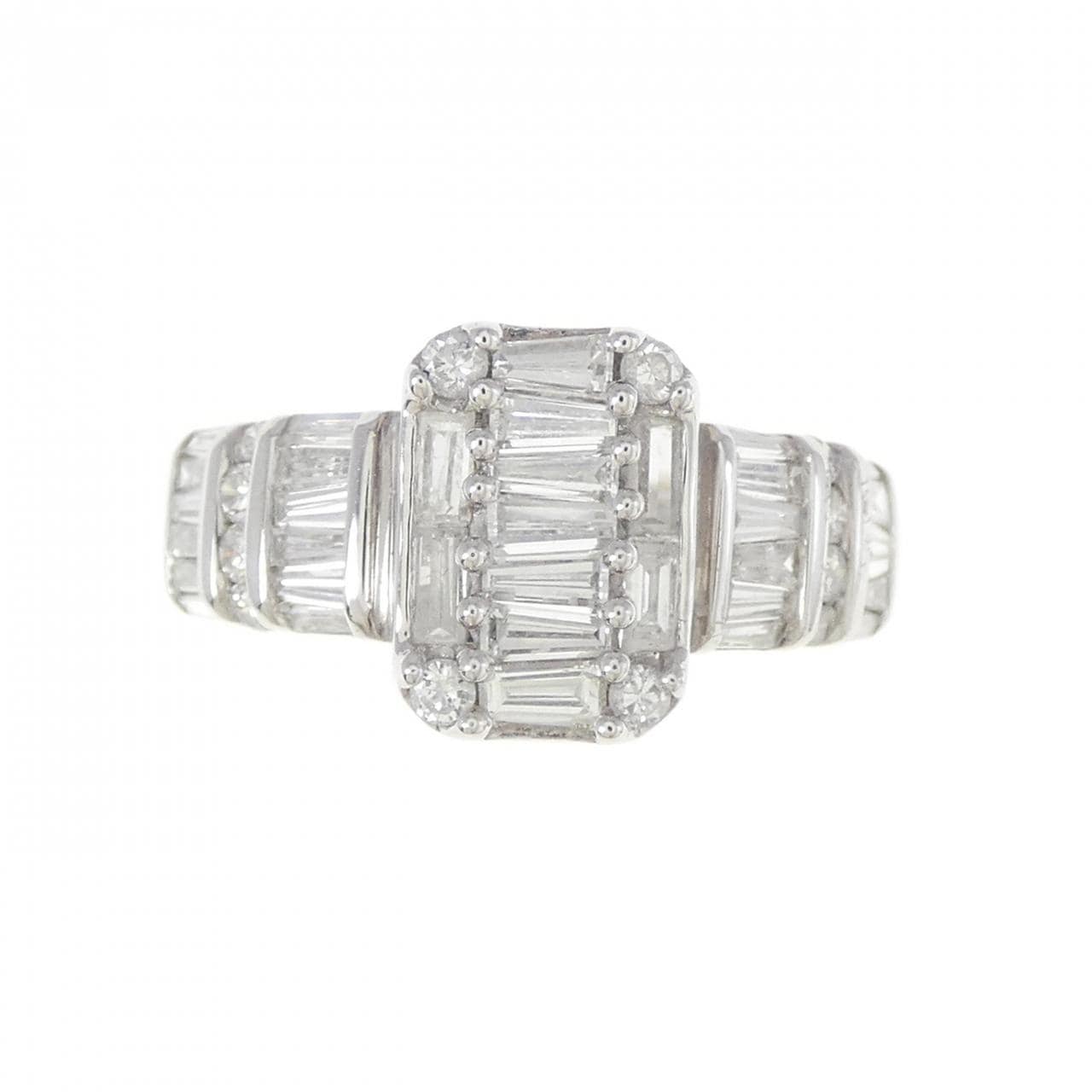 K18WG ダイヤモンド リング 1.10CT