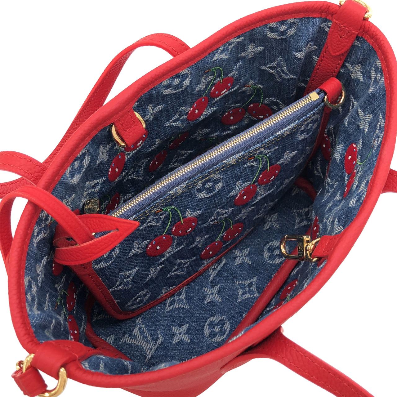 ルイヴィトン モノグラム チェリー デニム(LV X TM) ネヴァーフル インサイドアウトBB M14997 バッグ
