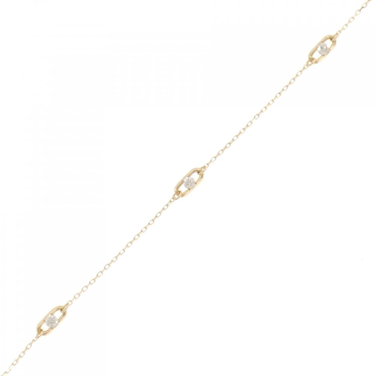 【新品】K18YG ダイヤモンド ブレスレット 0.10CT