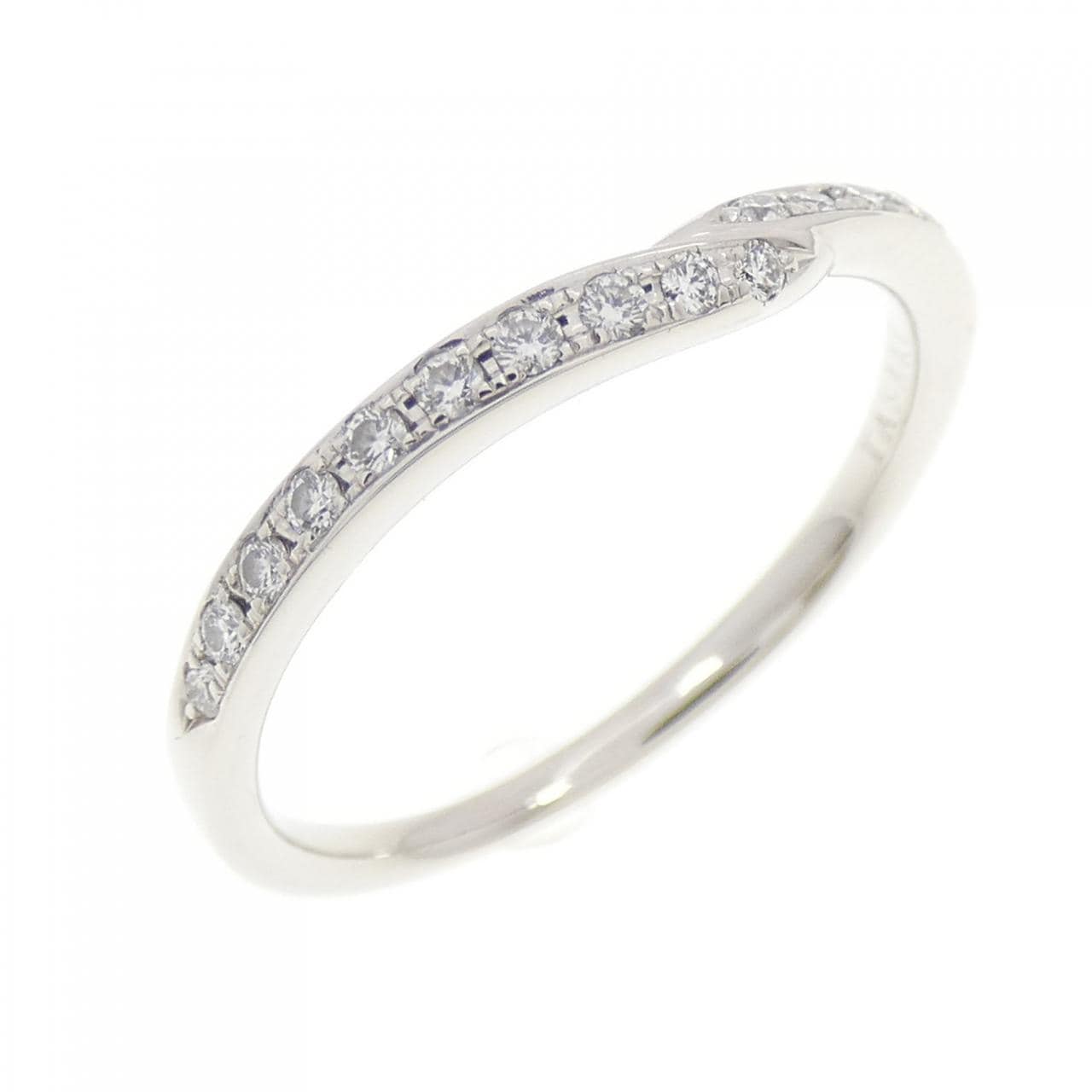 タサキ スティーレ デュアル パヴェ ライン リング 0.11CT
