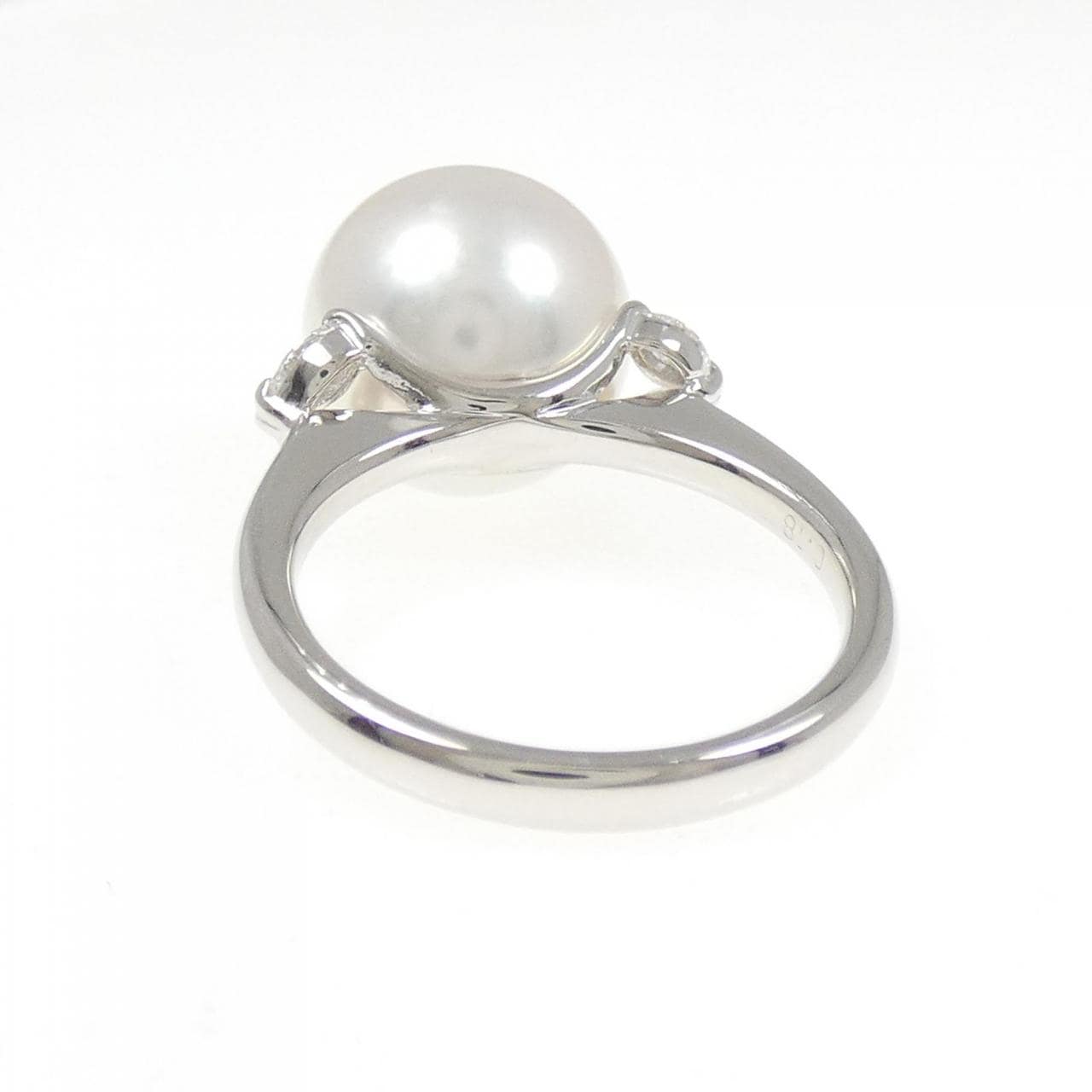 PT900 白蝶パール リング 11.8mm