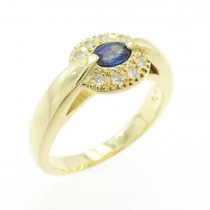 K18YG サファイヤ リング 0.25CT