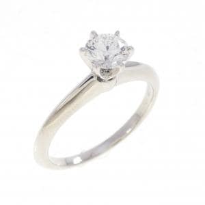 ティファニー クラシックソリティア リング 0.43CT F VS2 3EXT