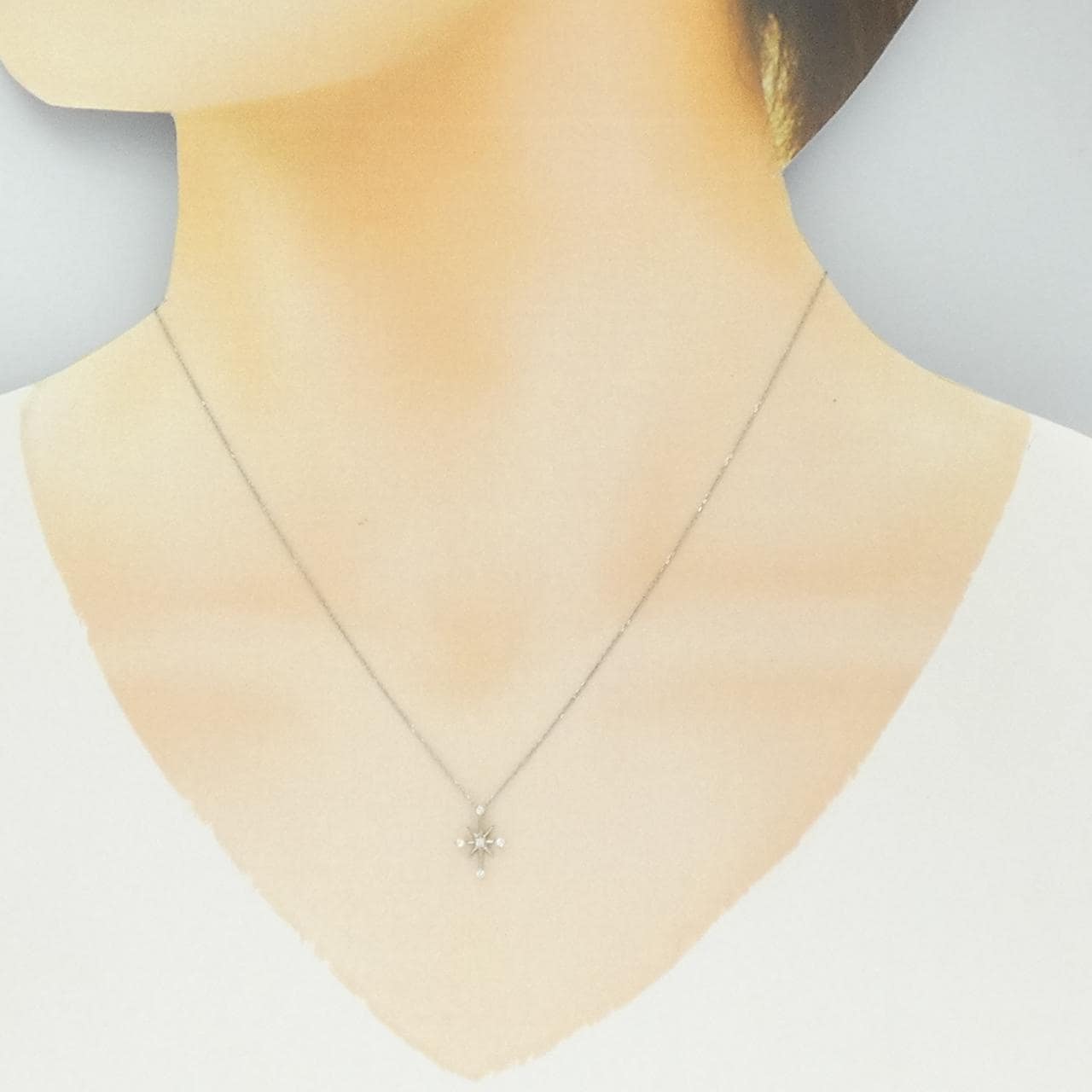 スタージュエリー ダイヤモンド ネックレス 0.04CT