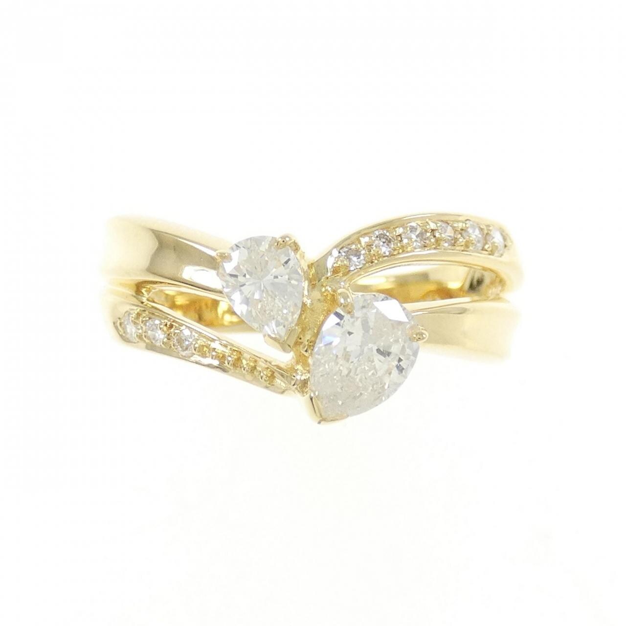 K18YG ダイヤモンド リング 0.64CT