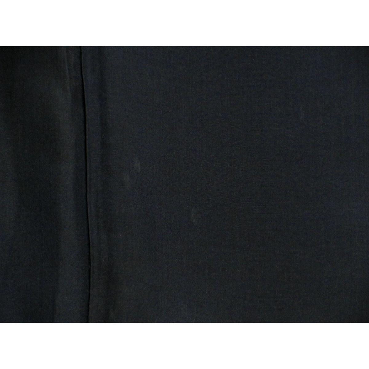 男物　黒羽二重　丸に唐花　きもの羽織　２点セット