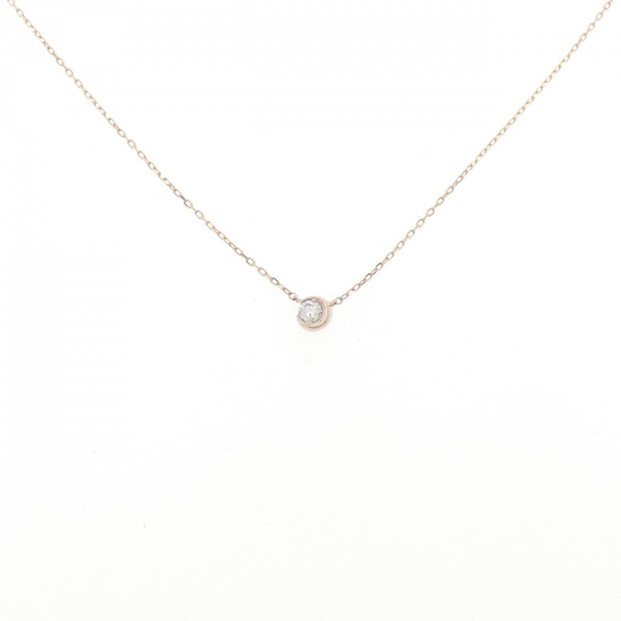 STAR JEWELRY Moon Setting Necklace 0.04CT
