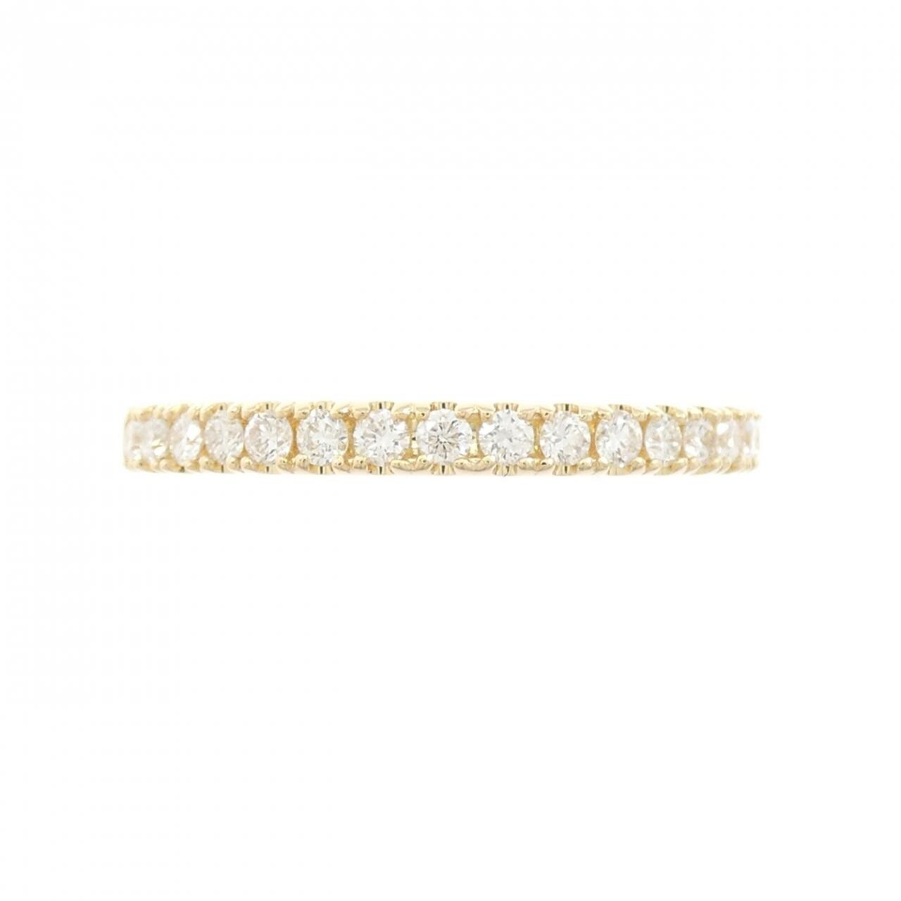 【リメイク】K18YG ハーフエタニティ ダイヤモンド リング 0.32CT