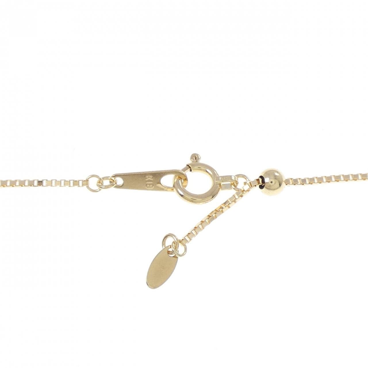 K18YG 白蝶パール ネックレス 11.6mm