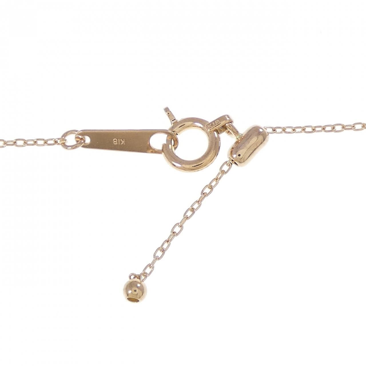 K18PG ダイヤモンド ネックレス 0.19CT