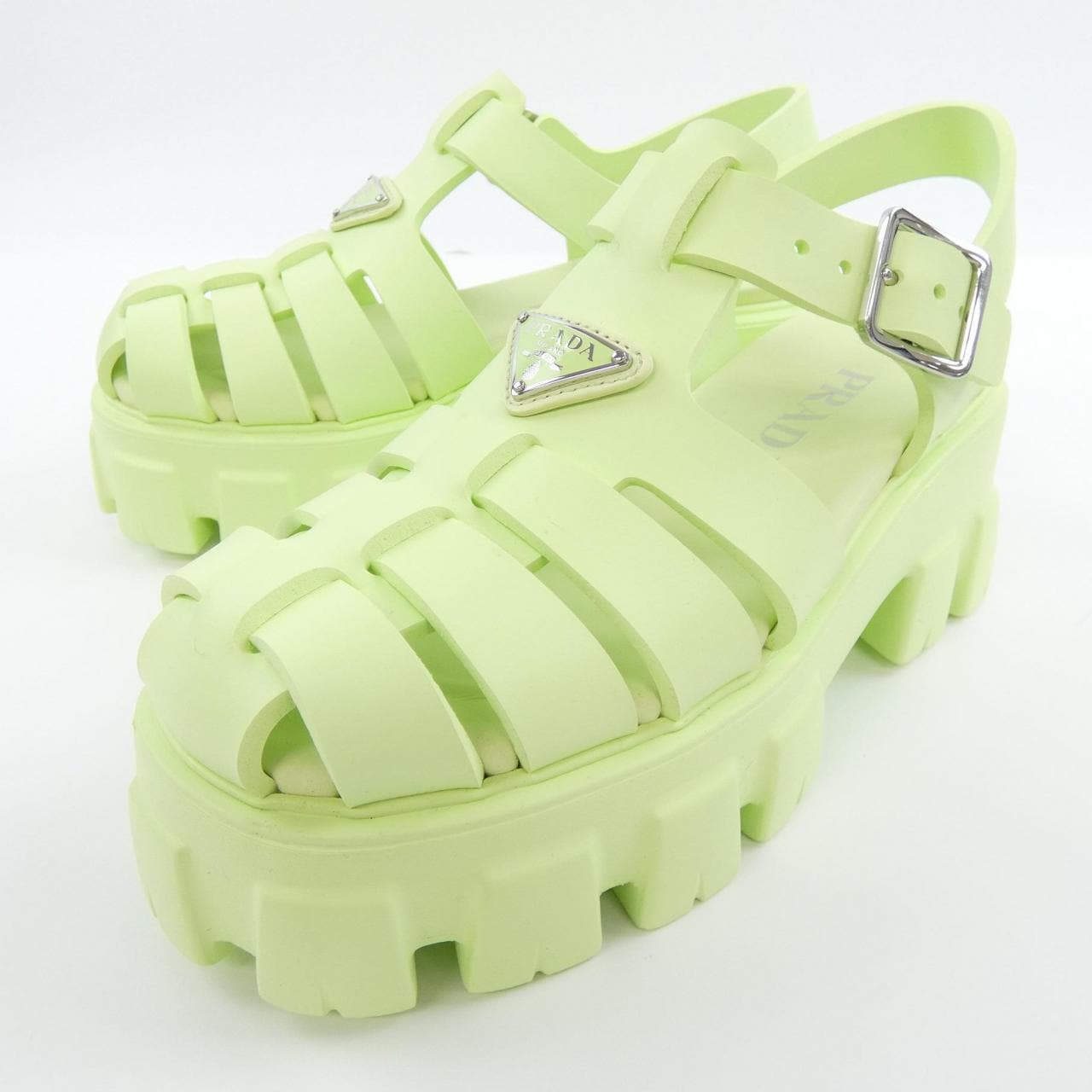 プラダ PRADA トライアングルロゴ モノリス 1X853M フォームラバー サンダル