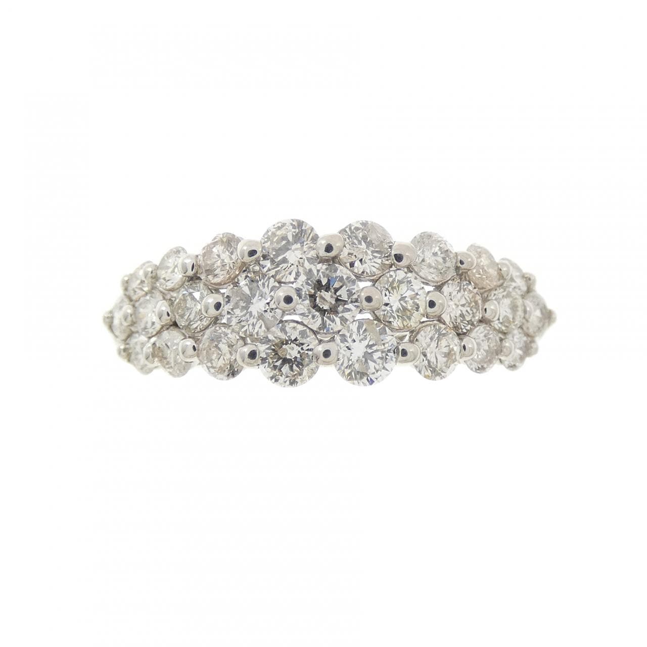 PT900 パヴェ ダイヤモンド リング 1.00CT