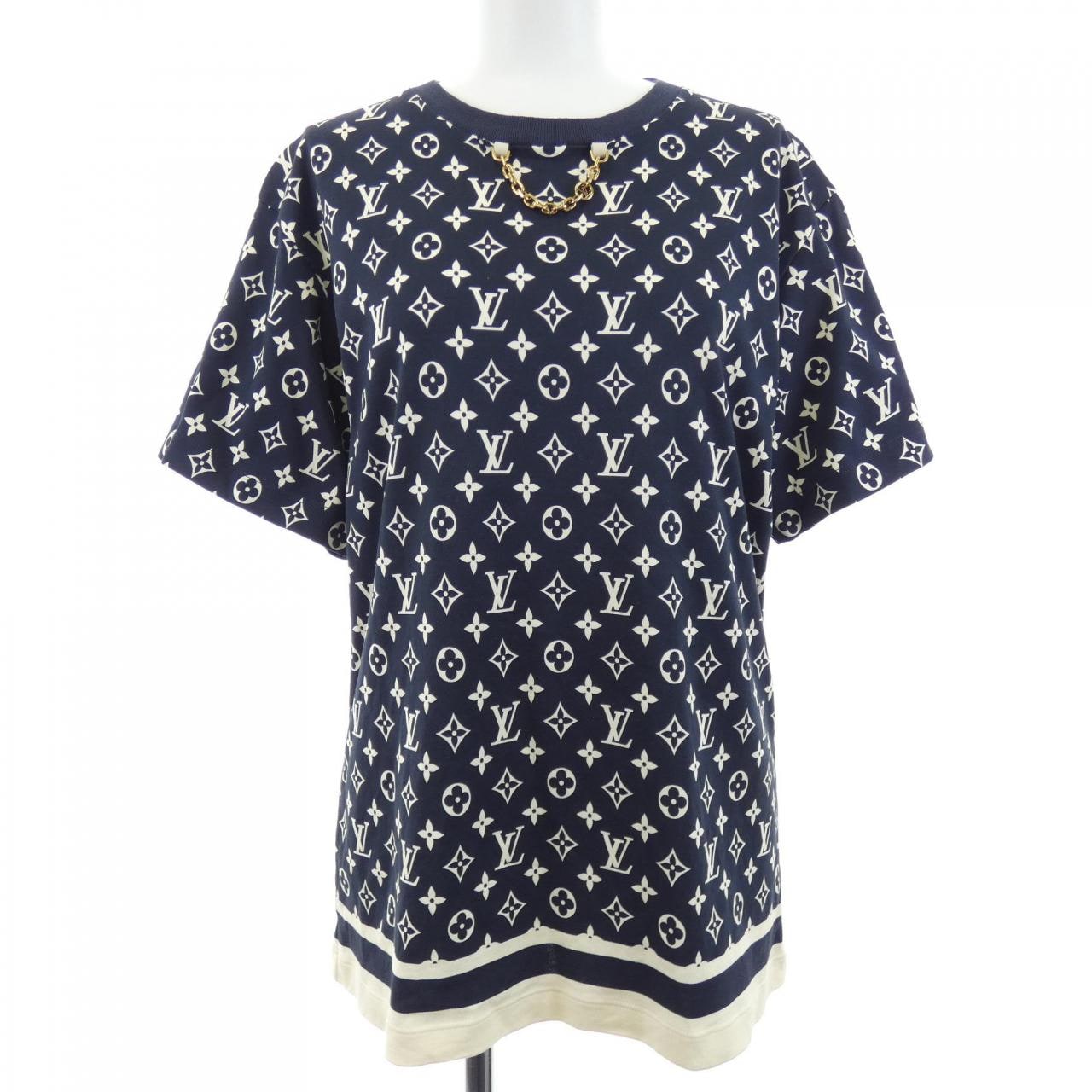ルイヴィトン LOUIS VUITTON ストライプアクセントモノグラムTシャツ FOTS37TR1 Tシャツ