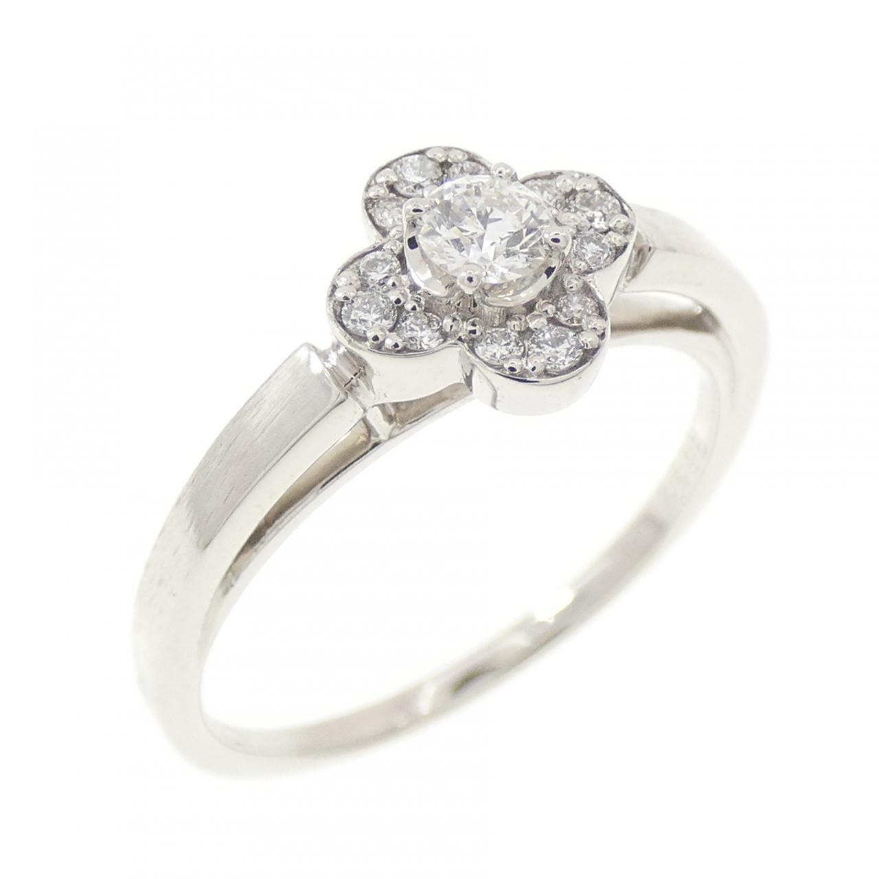 ヴァンドーム フラワー ダイヤモンド リング 0.098CT