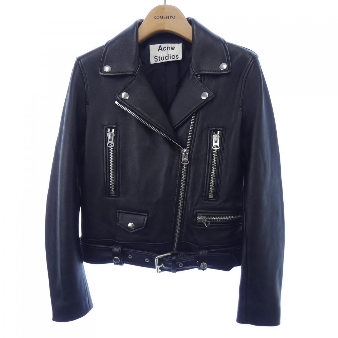 ACNE STUDIOS皮革騎士夾克