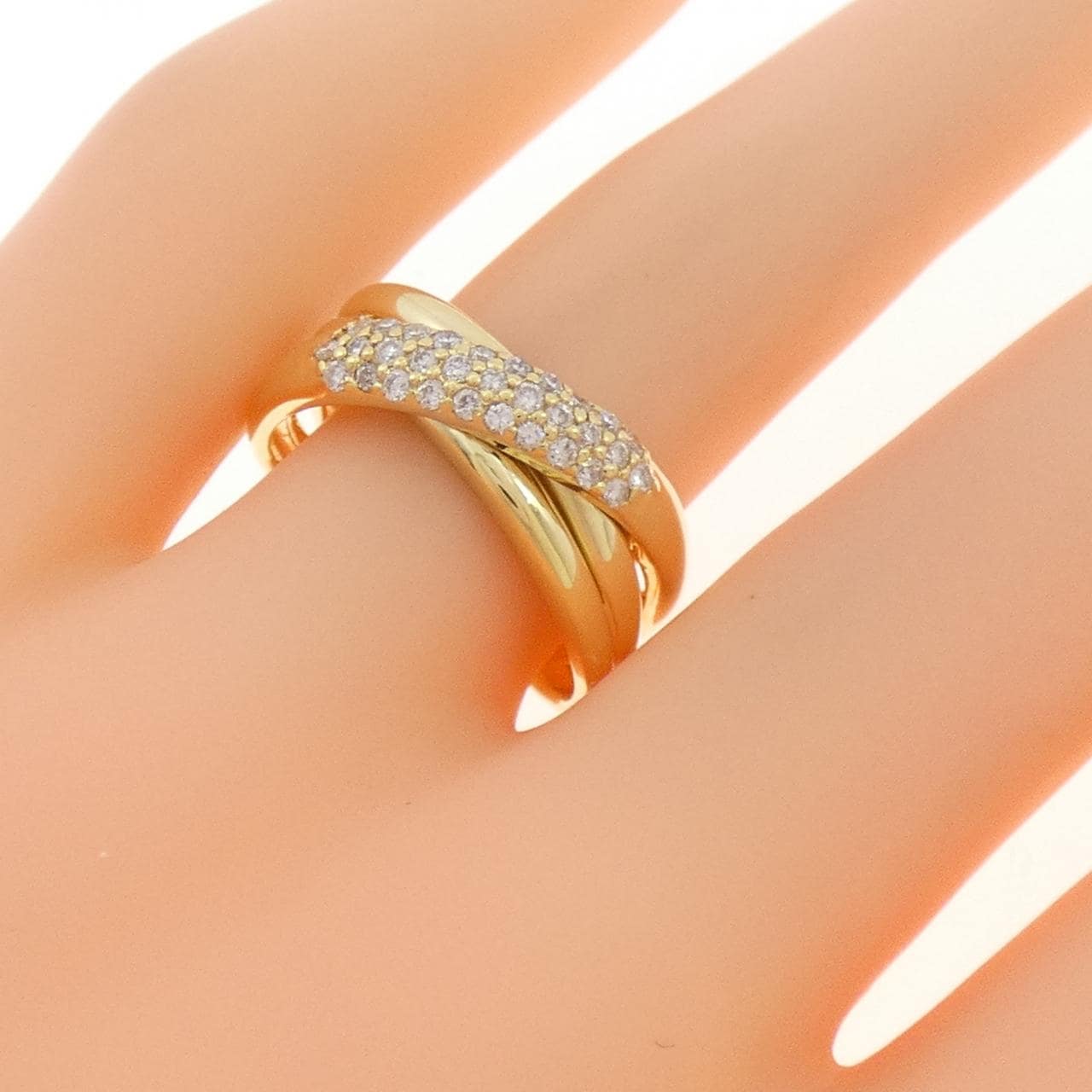 K18YG ダイヤモンド リング 0.30CT