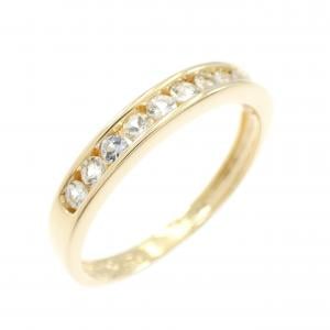 K18YG ホワイトサファイヤ リング