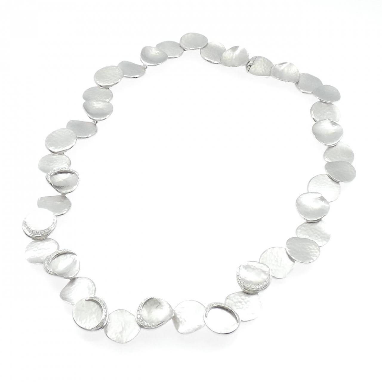 750WG ダイヤモンド ネックレス 0.48CT