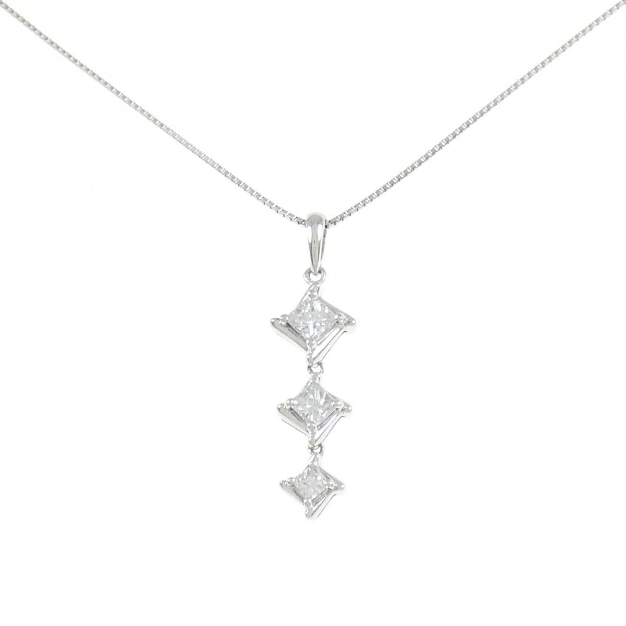 PT900/PT850 ダイヤモンド ネックレス 0.73CT