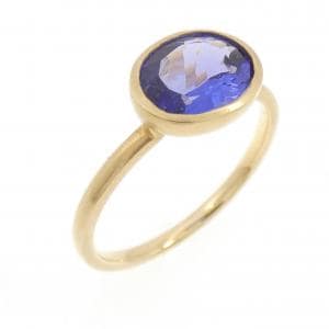 【新品】K18YG タンザナイト リング 1.80CT