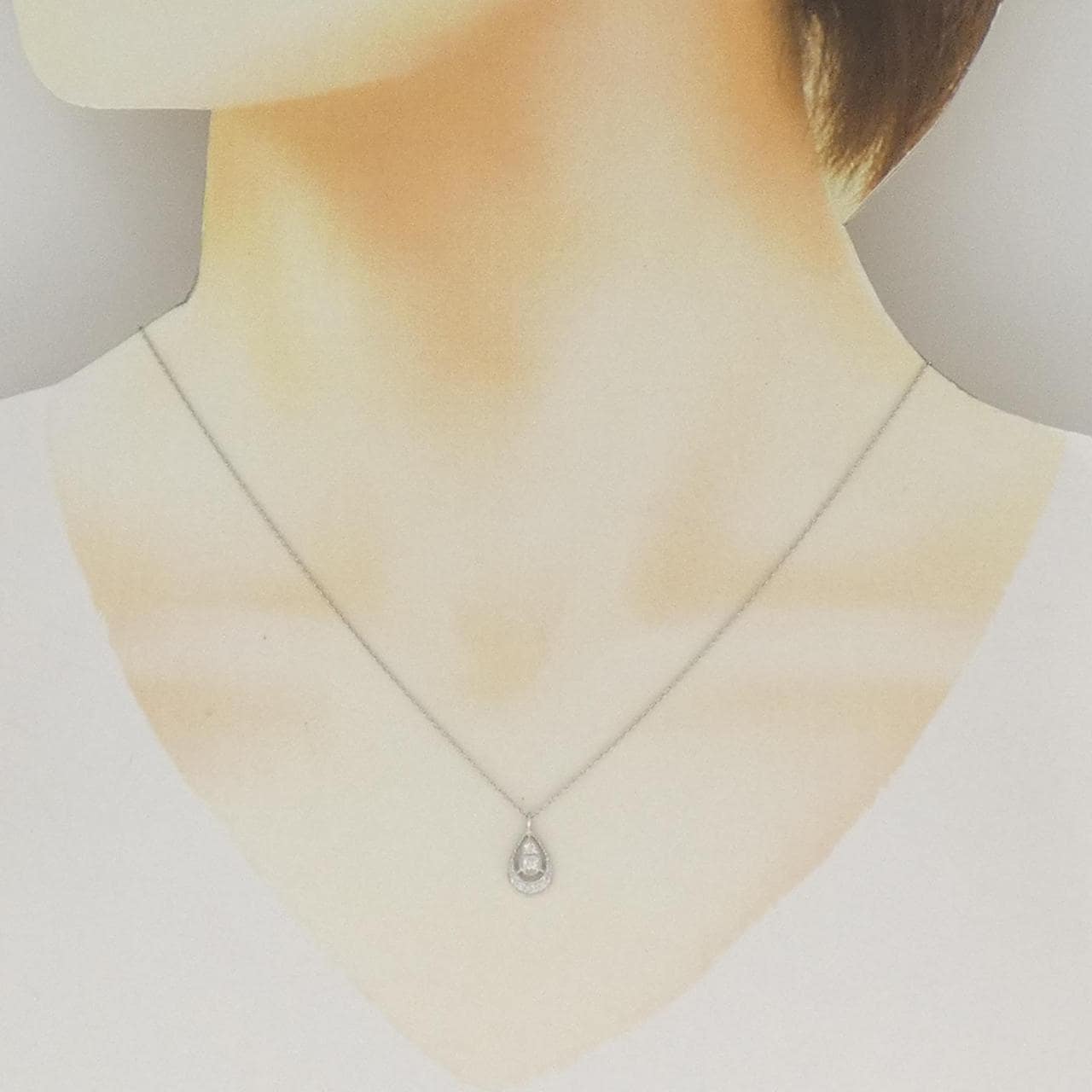 PT900/PT850 ダイヤモンド ネックレス 0.12CT