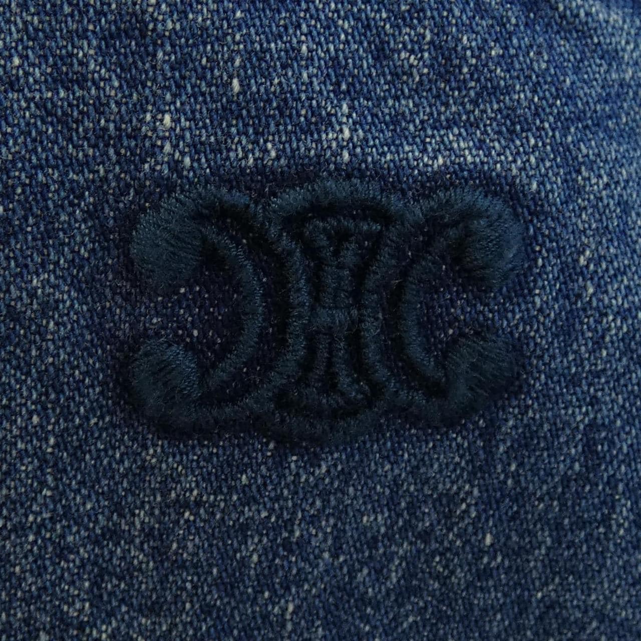 セリーヌ CELINE ユニオンオーシャンウォッシュデニム クロップドシャツ トリオンフ 2T187459N シャツ