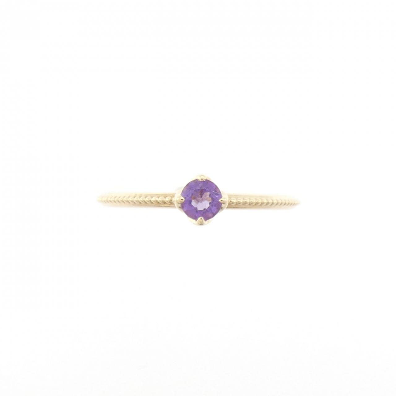 アガット アメジスト ピンキーリング