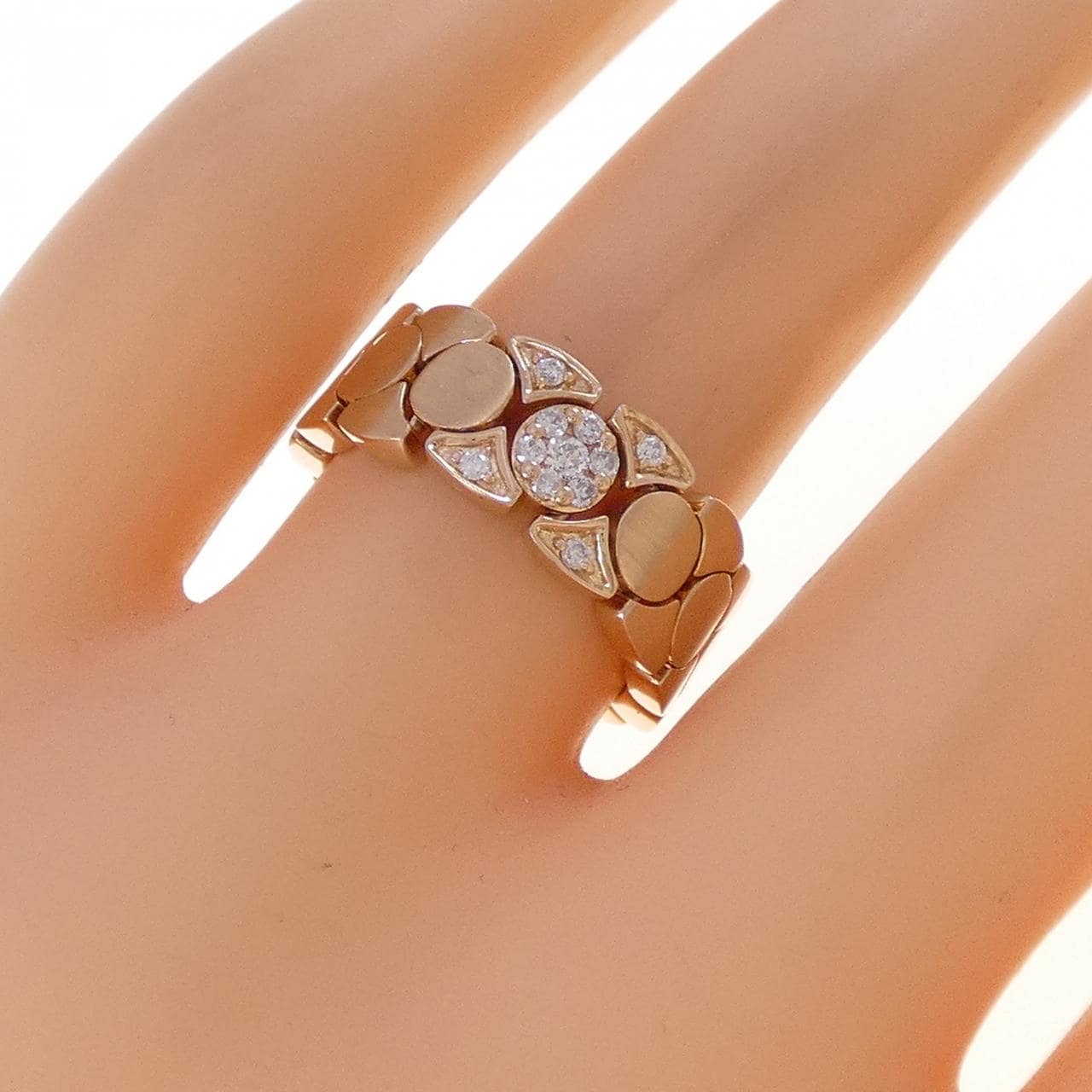 K18PG ダイヤモンド リング 0.10CT