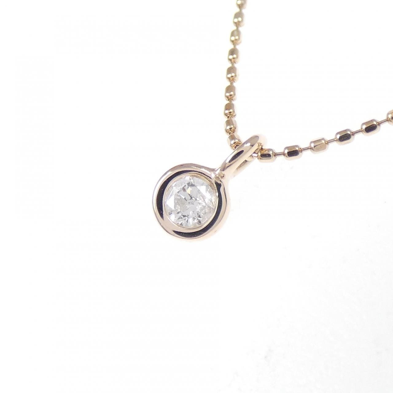 アガット ダイヤモンド ネックレス 0.1CT