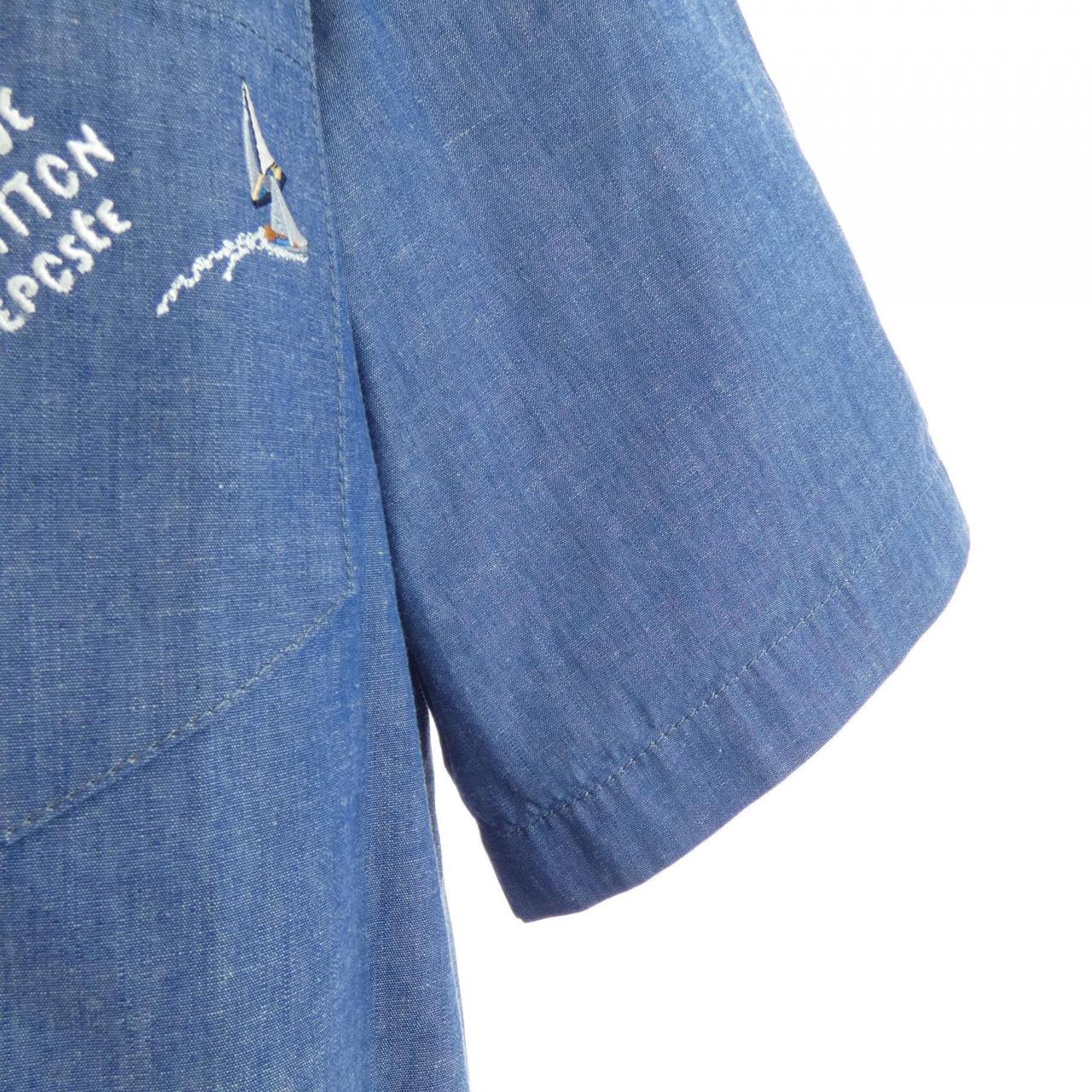 ルイヴィトン LOUIS VUITTON エンブロイダリー シャンブレー HTS18WWPI S／Sシャツ