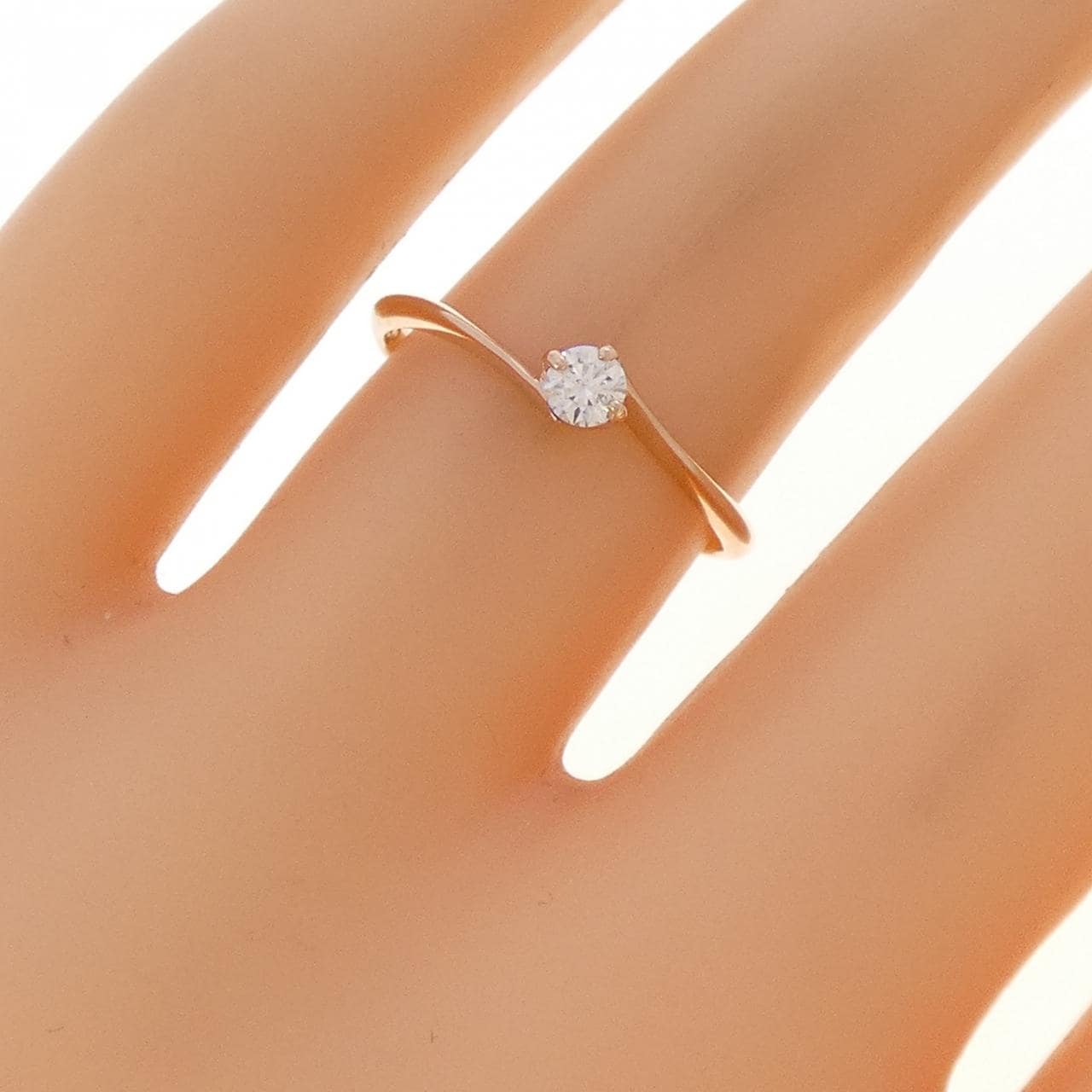 K10PG ダイヤモンド リング 0.10CT