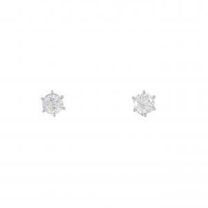 PT900 ソリティア ダイヤモンド ピアス 0.472CT