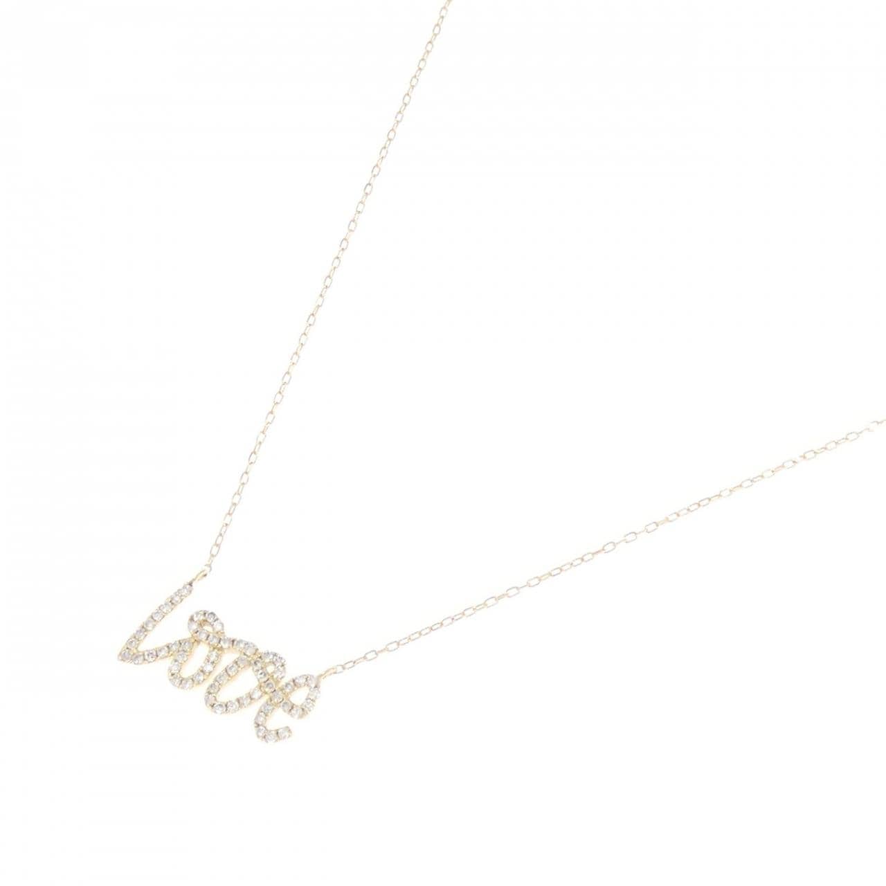 K18YG ダイヤモンド ネックレス 0.20CT