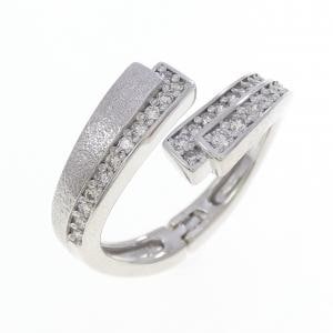 K18WG ダイヤモンド リング 0.35CT