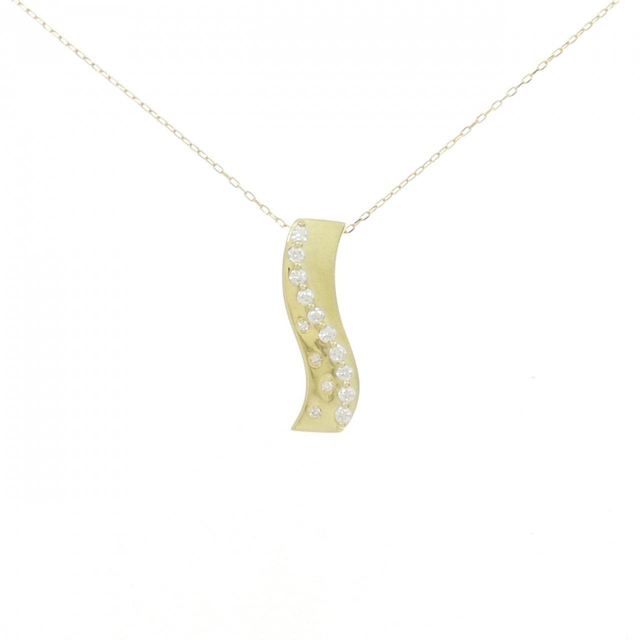 【新品】K18YG ダイヤモンド ネックレス 0.20CT