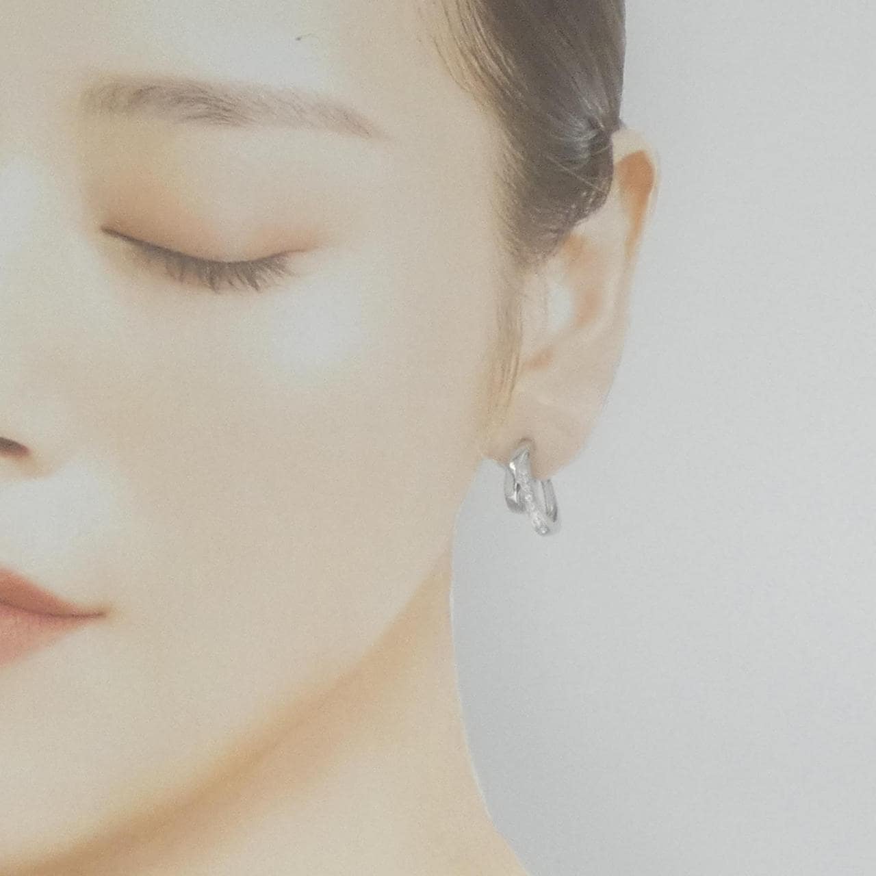 ミキモト ダイヤモンド イヤリング 0.14CT