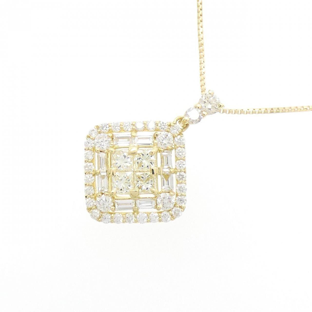 【新品】K18YG ダイヤモンド ネックレス 0.80CT