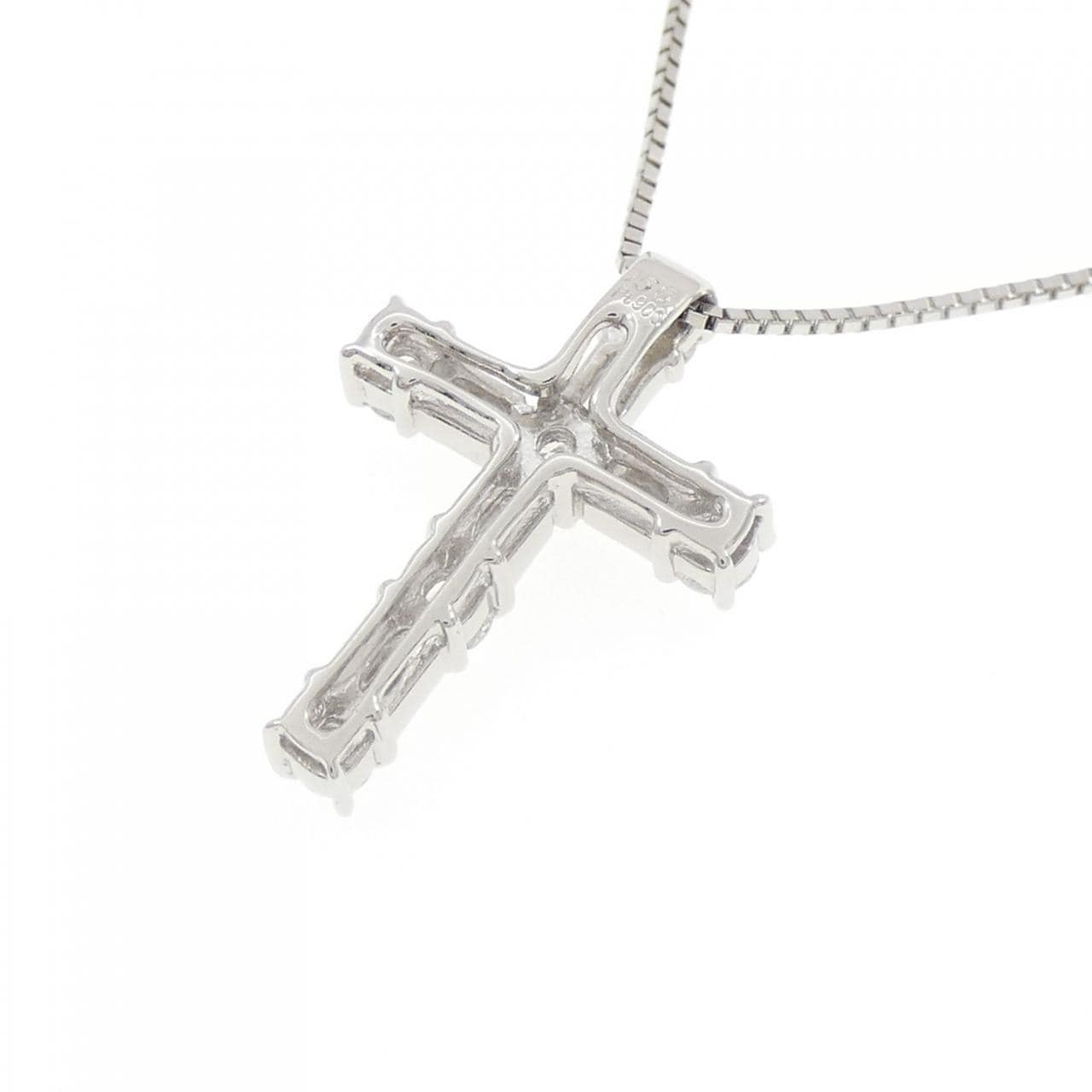 PT900/PT850 クロス ダイヤモンド ネックレス 0.50CT