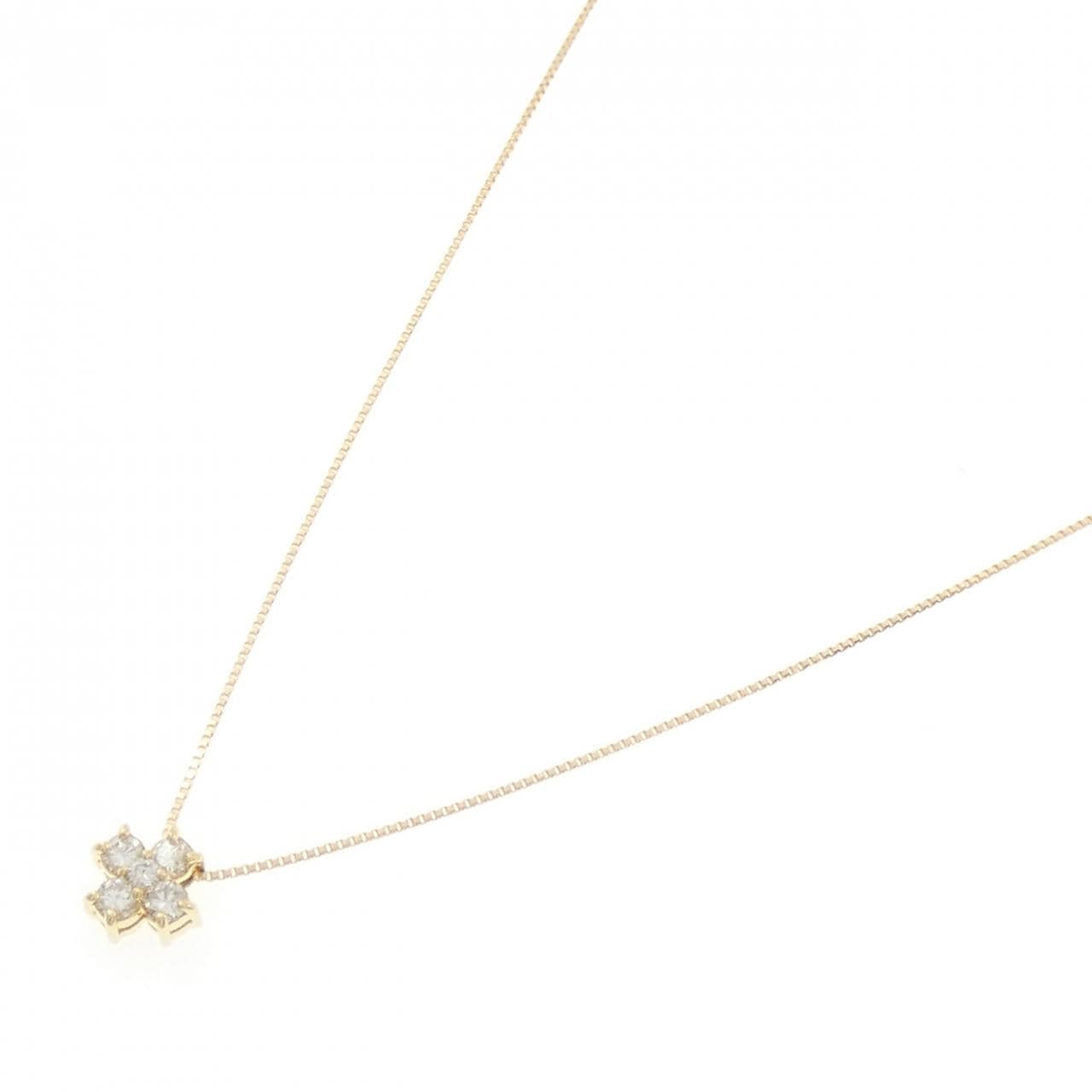 K18YG ダイヤモンド ネックレス 0.22CT