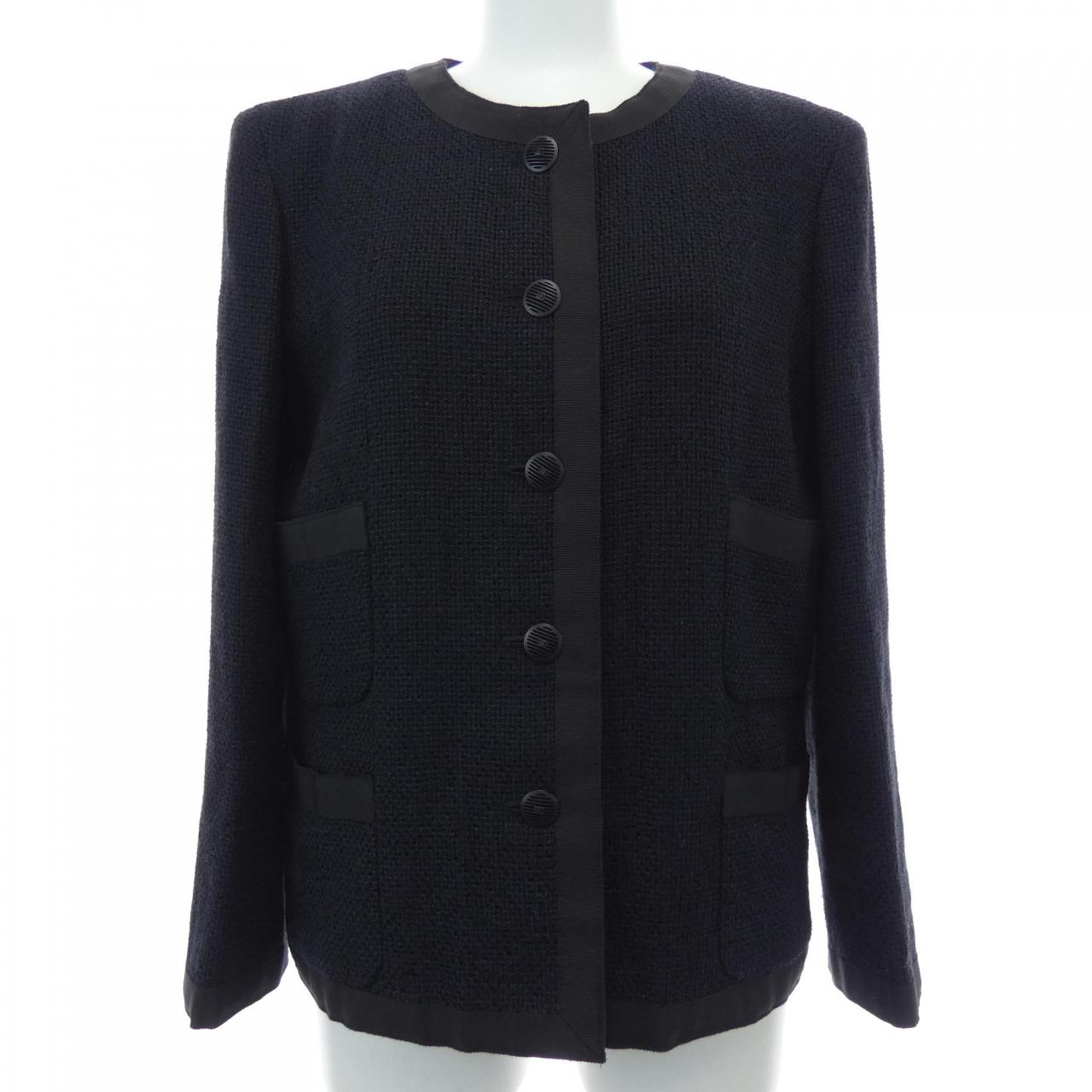 【ヴィンテージ】シャネル CHANEL P19120V11109 02P ノーカラージャケット